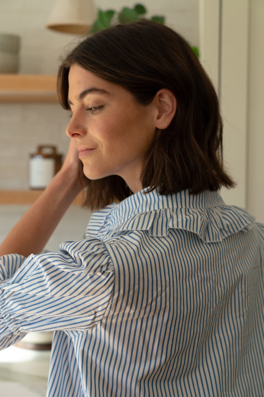 Camisón Alba Rayas Azul
