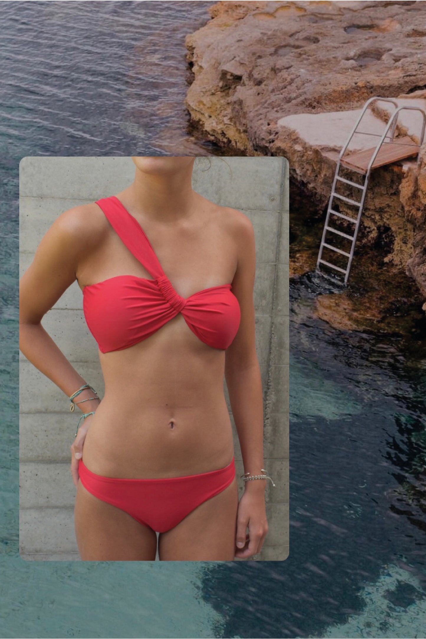 Bottom Bikini Rojo Cereza