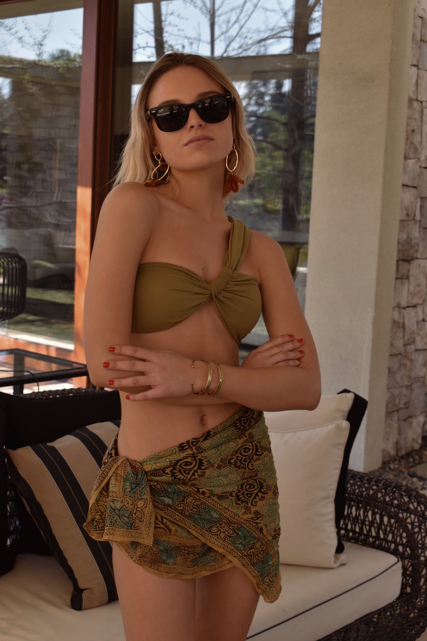 Top Bikini Marinha Verde Olivo