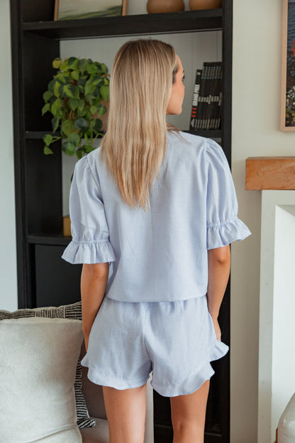 Conjunto María Rayas Azul