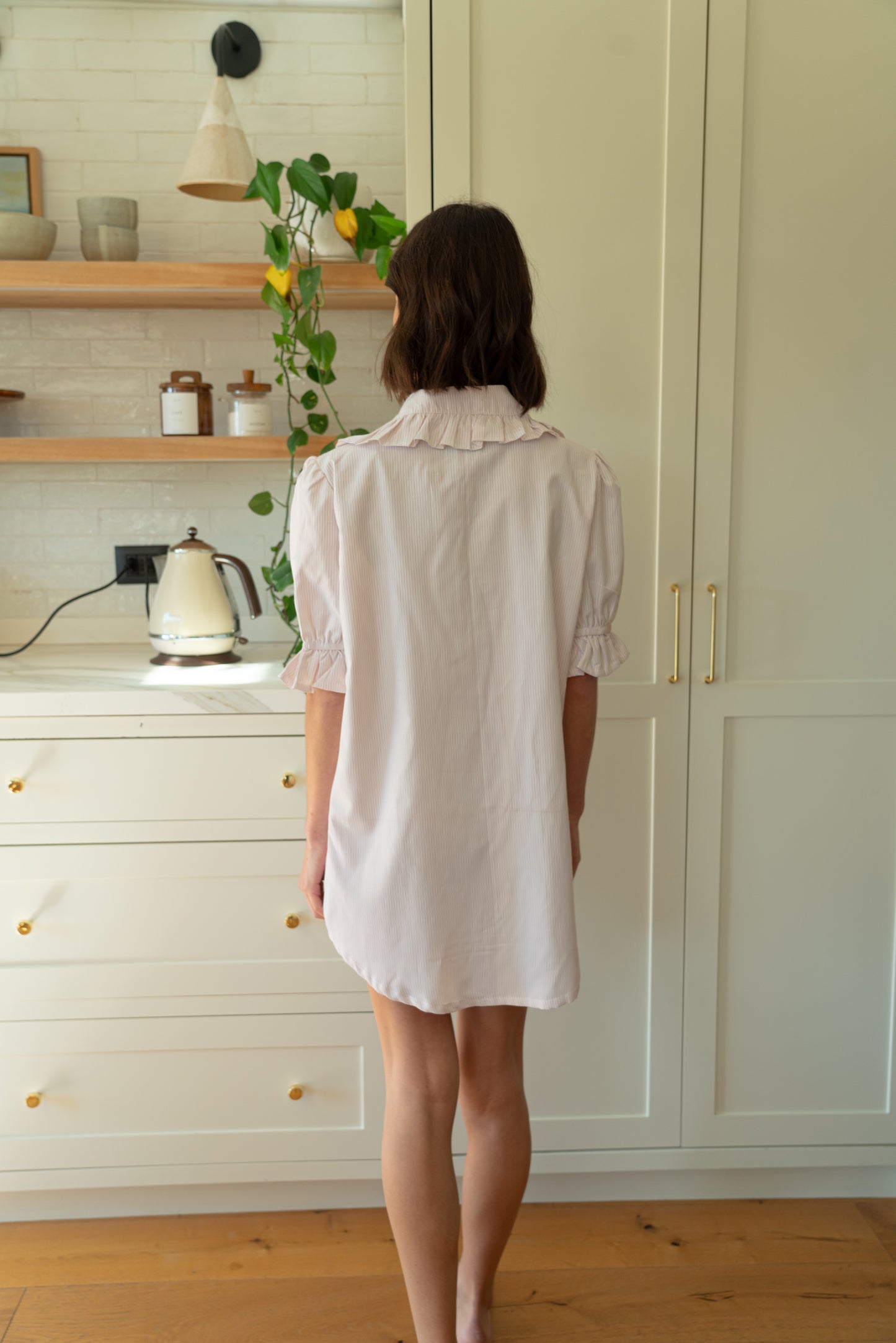Camisón Alba Rayas Rojas